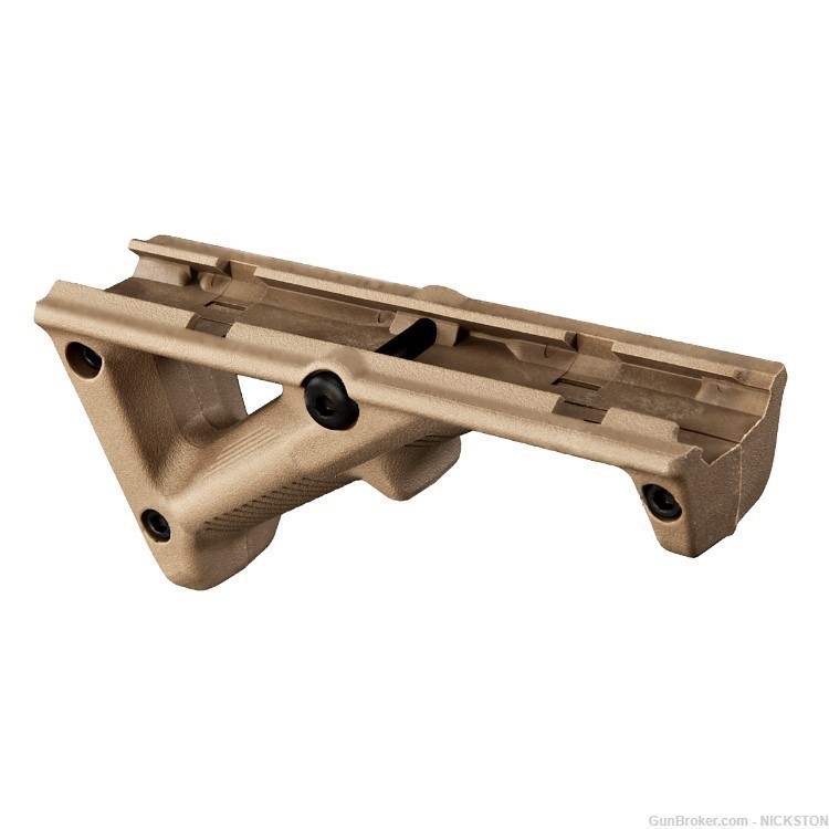 Triangle Angled Fore Grip Hand Stop Polymer Low Profile Tactical AR Tan-S-img-8