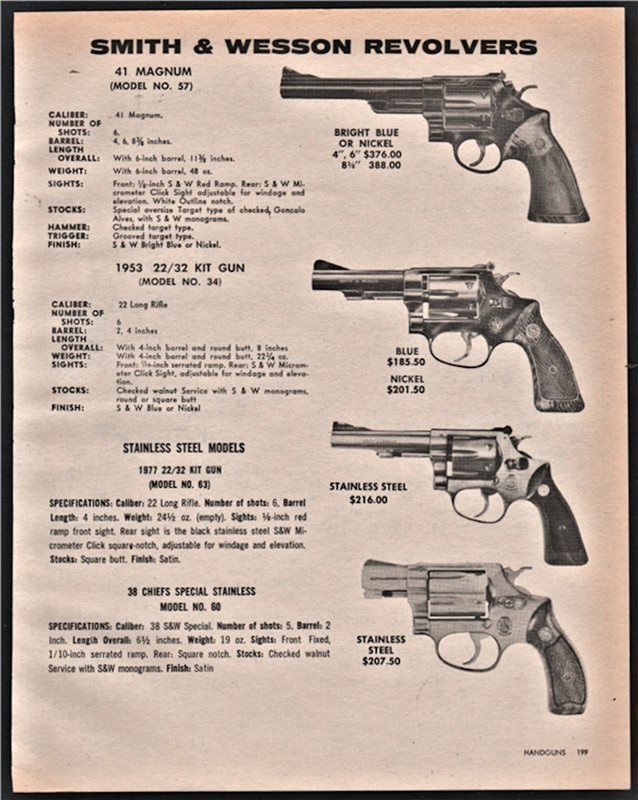 1981 SMITH & WESSON 57, 34 63 60 Revolver PRINT AD-img-0