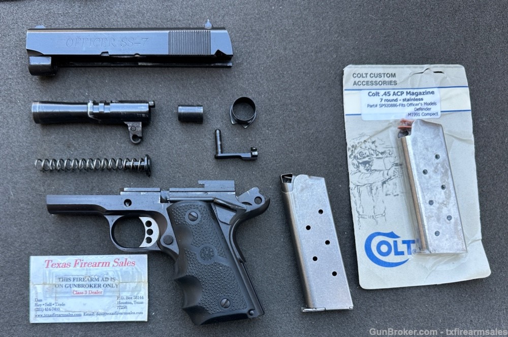 Super Rare Colt Officer SS-7 Compact .45 ACP Pistol, 120 Made? 1997-img-30