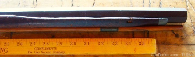 Detroit Michigan Mid 1800's Full Stock Rifle Wm. Wingert 50 cal Patchbox NR-img-6