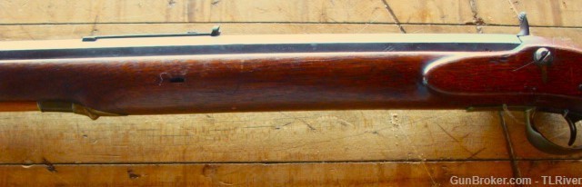 Detroit Michigan Mid 1800's Full Stock Rifle Wm. Wingert 50 cal Patchbox NR-img-11
