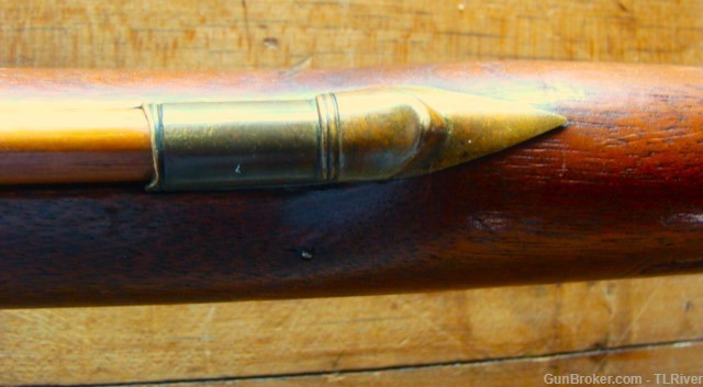 Detroit Michigan Mid 1800's Full Stock Rifle Wm. Wingert 50 cal Patchbox NR-img-16