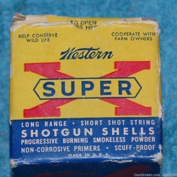 Vintage Full Box of Western Super X 410 Shotgun Shells 3"-img-0
