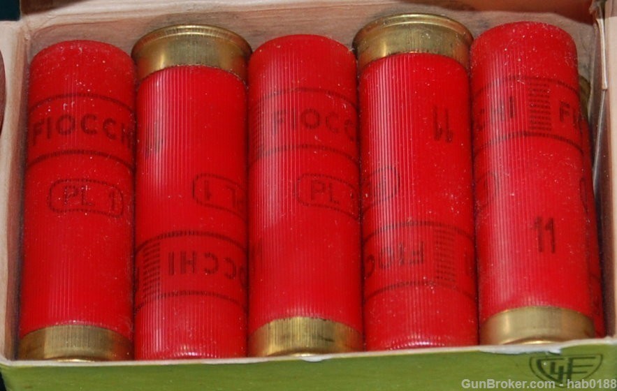 Extremely Rare Full Box 20 Gauge Fiocchi PL 1 Shotshells w/ 11 Shot-img-4