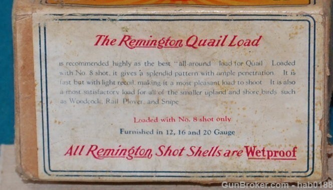 Extremely Rare Sealed Box Remington Nitro Club Game Loads Quail Load 12 Ga-img-3
