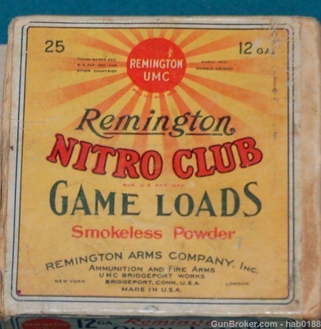Extremely Rare Sealed Box Remington Nitro Club Game Loads Quail Load 12 Ga-img-1