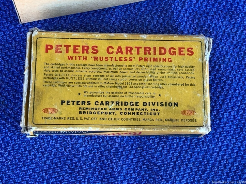 VINTAGE PETERS RUSTLESS 8MM MAUSER SP BOX 13RDS-img-5