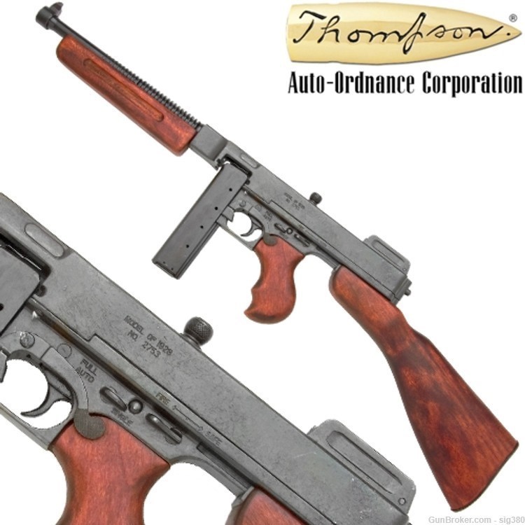 M1928 THOMPSON SUBMACHINE GUN  U.S. MILITARY VERSI-img-0
