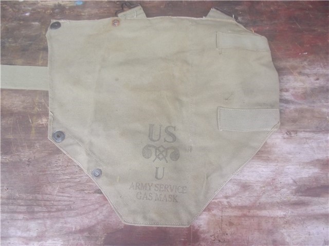 WW II US Army Service Gas Mask Bag Original-img-9