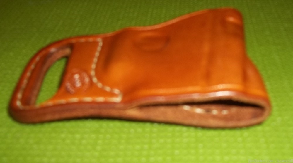 Ruger LCP  El Paso Saddlery Combat Express Right Hand OWB Leather Holster-img-6