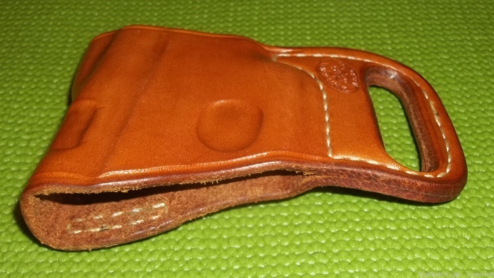 Ruger LCP  El Paso Saddlery Combat Express Right Hand OWB Leather Holster-img-4