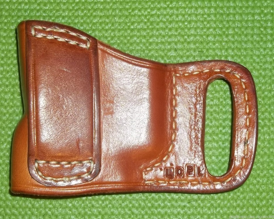 Ruger LCP  El Paso Saddlery Combat Express Right Hand OWB Leather Holster-img-9