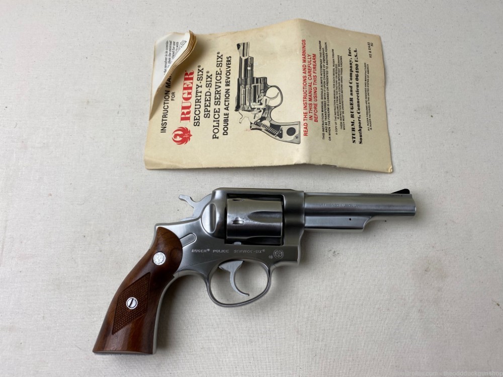 Ruger Police Service Six 38 Spl 4" Stainless Circa 1985-img-8