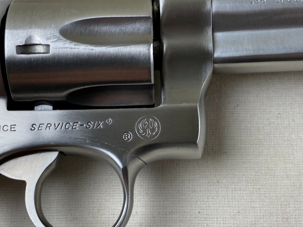 Ruger Police Service Six 38 Spl 4" Stainless Circa 1985-img-13