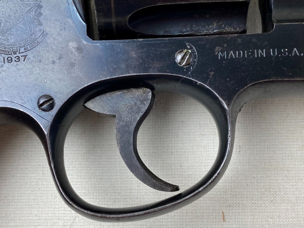 Smith & Wesson 1917 45 ACP 5.5" Blued Brazilian Contract Circa 1937-img-13