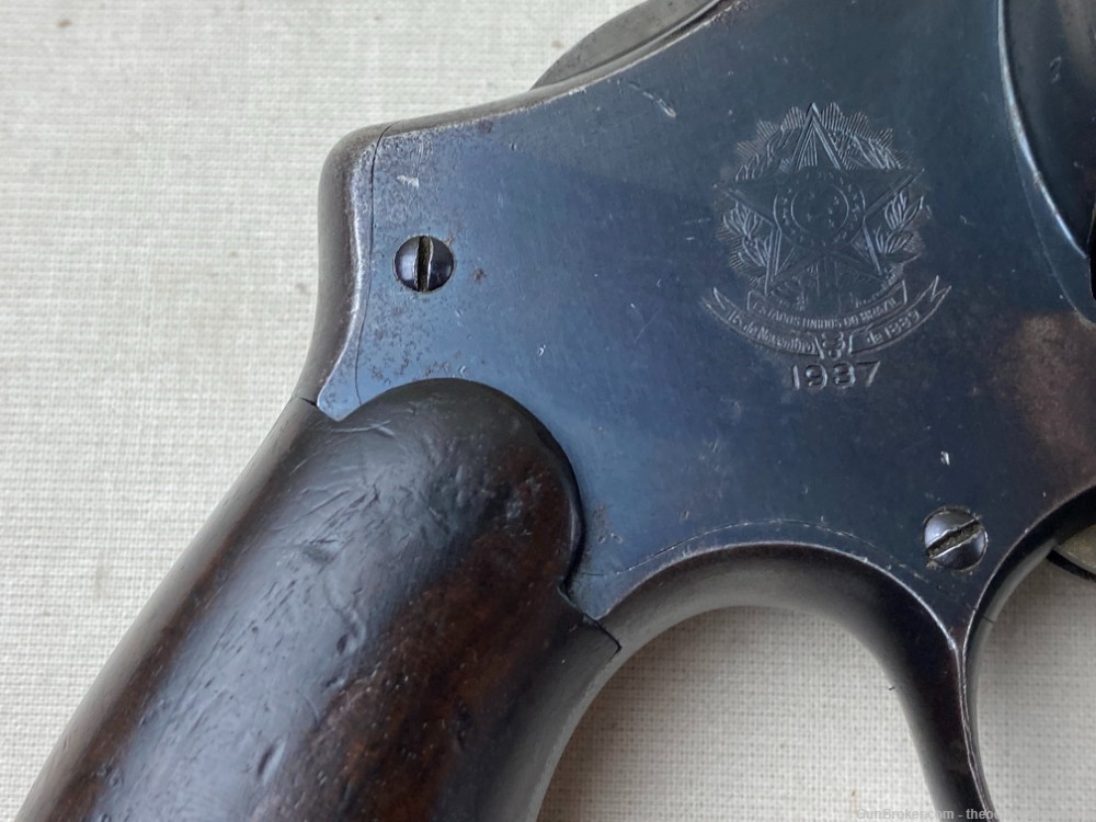 Smith & Wesson 1917 45 ACP 5.5" Blued Brazilian Contract Circa 1937-img-11