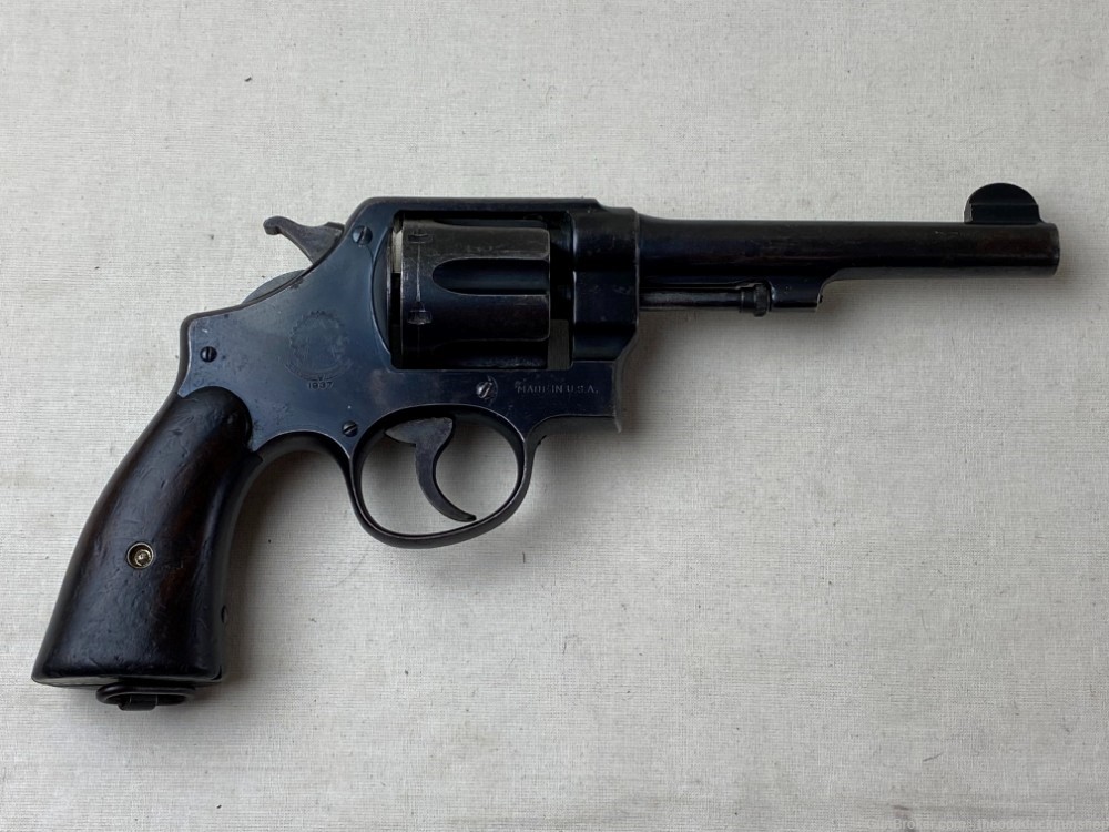 Smith & Wesson 1917 45 ACP 5.5" Blued Brazilian Contract Circa 1937-img-9
