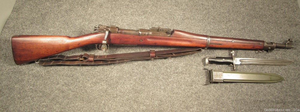US Rock Island Arsenal Springfield 1903 30 06 RIA Sling Bayonet C&R       -img-0
