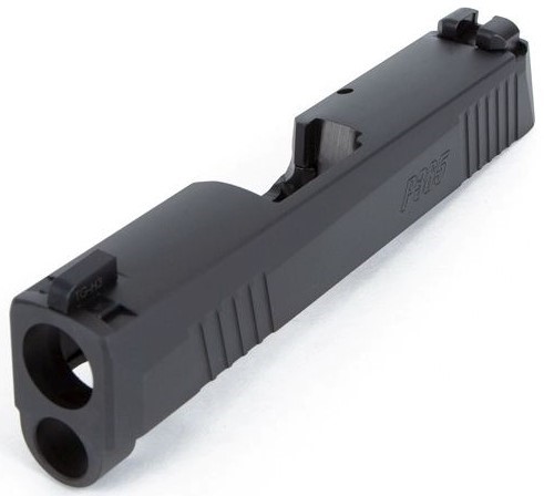Sig Sauer P365 Slide Assembly Square Rear Notch - 9mm - X-Ray3 Sights-img-0