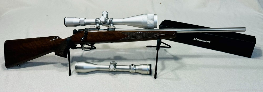 Browning A-bolt .22 rifle with match grade barrel and two scopes-img-0