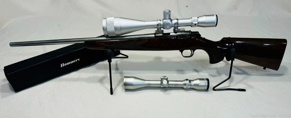 Browning A-bolt .22 rifle with match grade barrel and two scopes-img-1
