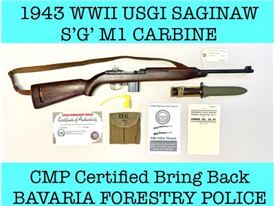 Saginaw S'G' M1 Carbine WW2 USGI Bring Back CMP .30 Carbine USG! M1 Saginaw