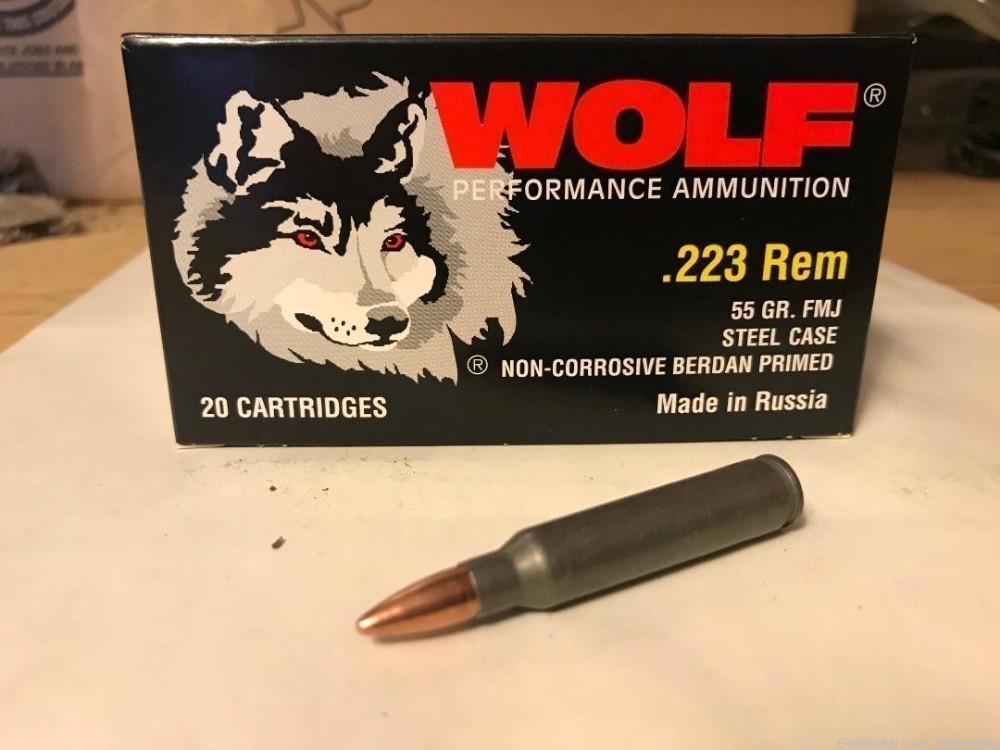 Wolf 223 Rem 55gr FMJ 500 Rounds WPA-img-0