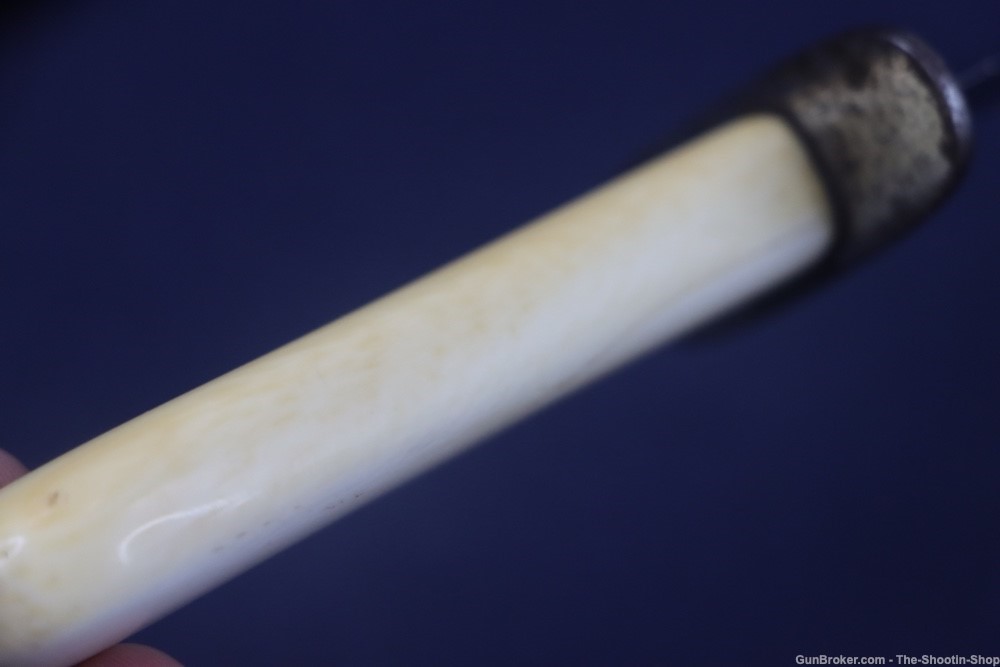 Civil War Era Double Edged Dagger Fighting Knife Genuine Ivory Grip 7"Blade-img-19