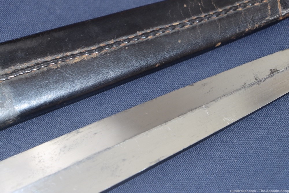 Civil War Era Double Edged Dagger Fighting Knife Genuine Ivory Grip 7"Blade-img-8