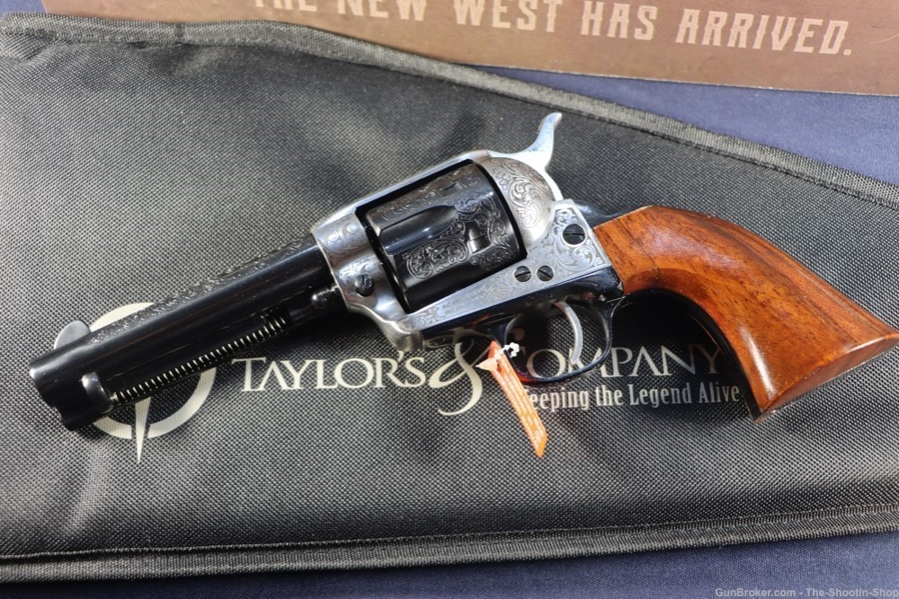 Taylors & Co 1873 Cattleman ENGRAVED Revolver 357MAG Single Action 4.75" TT-img-19