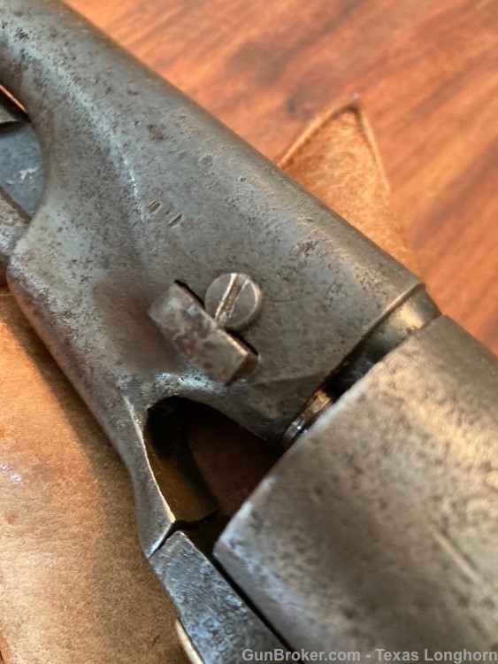 Colt 1860 Army .44 Pistol Engraved 1869 Navy Cylinder Scene Case & Holster-img-44