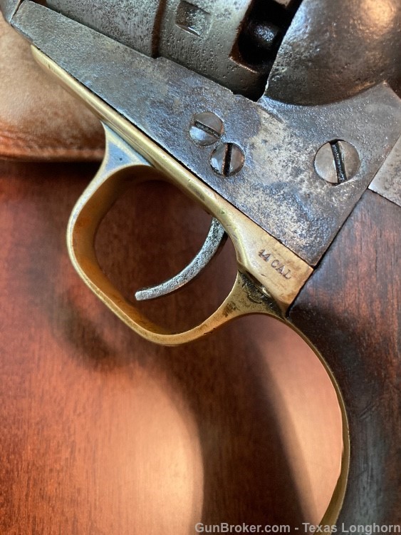 Colt 1860 Army .44 Pistol Engraved 1869 Navy Cylinder Scene Case & Holster-img-21