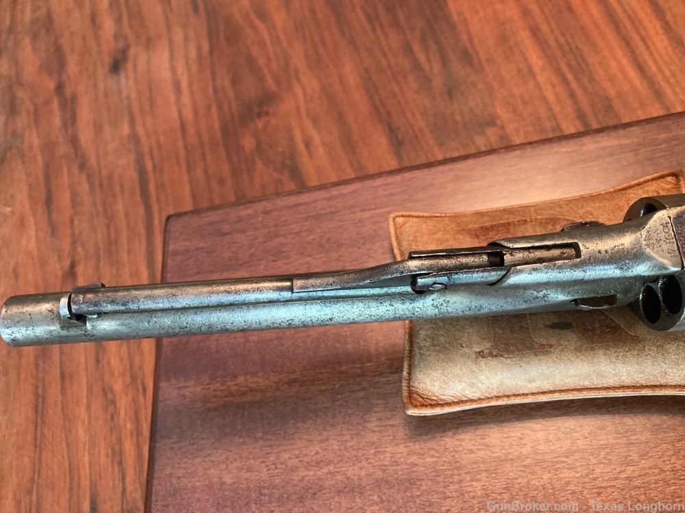 Colt 1860 Army .44 Pistol Engraved 1869 Navy Cylinder Scene Case & Holster-img-16