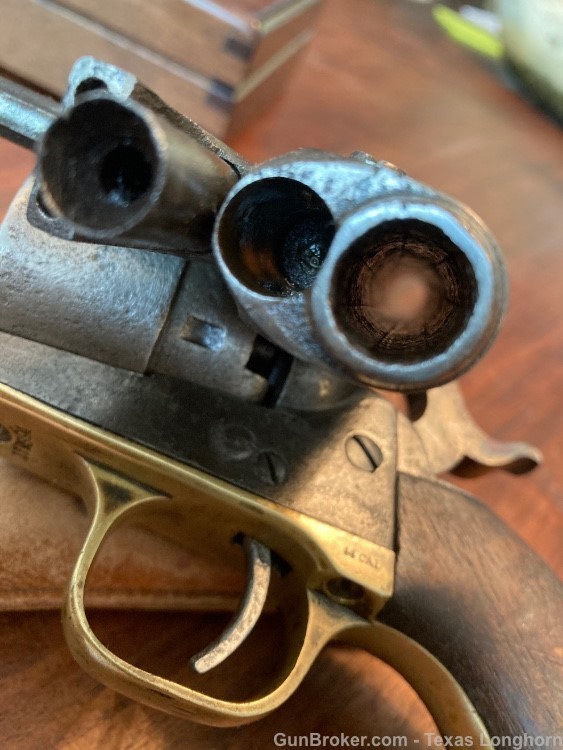 Colt 1860 Army .44 Pistol Engraved 1869 Navy Cylinder Scene Case & Holster-img-31