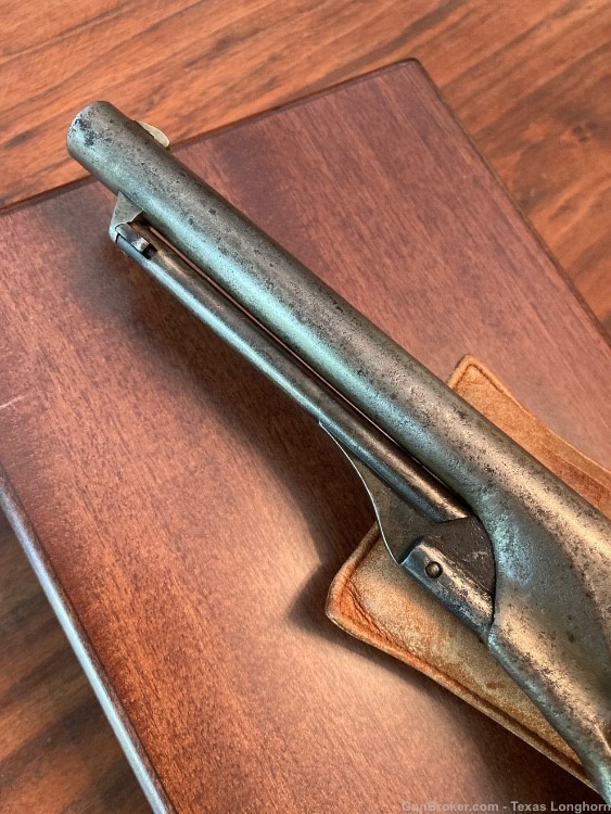 Colt 1860 Army .44 Pistol Engraved 1869 Navy Cylinder Scene Case & Holster-img-6