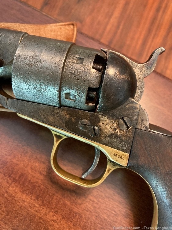 Colt 1860 Army .44 Pistol Engraved 1869 Navy Cylinder Scene Case & Holster-img-4