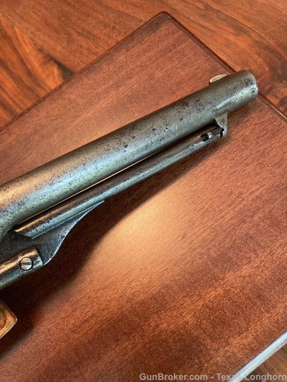 Colt 1860 Army .44 Pistol Engraved 1869 Navy Cylinder Scene Case & Holster-img-11