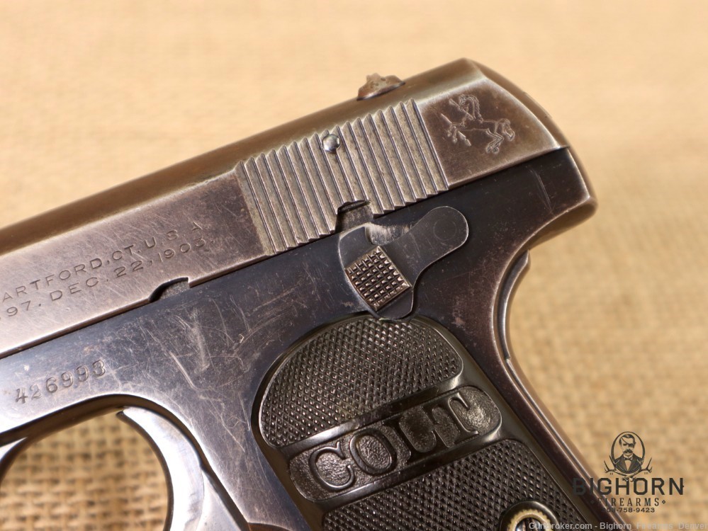 Colt Model 1903 Pocket Hammerless .32 ACP *VERY NICE 1923 MFG W/ COLT GRIPS-img-2