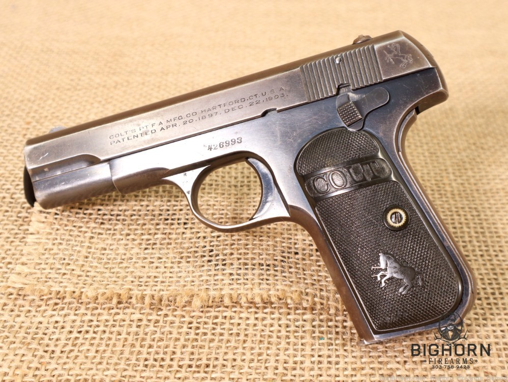Colt Model 1903 Pocket Hammerless .32 ACP *VERY NICE 1923 MFG W/ COLT GRIPS-img-0