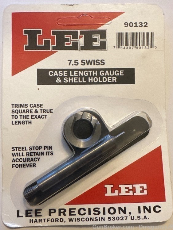 LEE 7.5 Swiss CASE LENGTH GAUGE 7SHELL HOLDER-img-0
