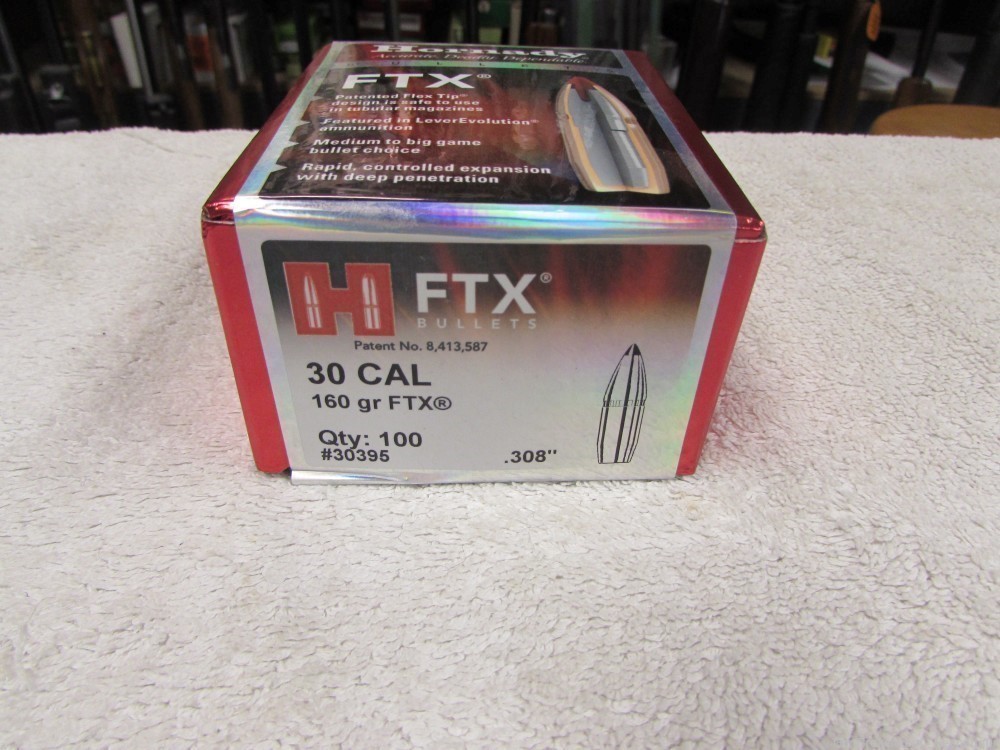 Hornady 30 Cal 160 gr FTX bullets #30395-img-0
