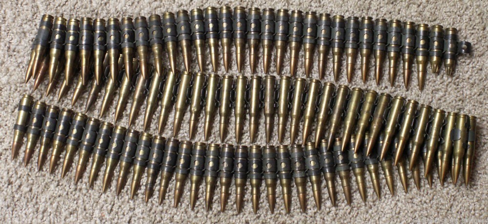Collector Lot of Israeli 7.62x51 .308 Ammo, Linked, 95 Rds, Different Dates-img-3