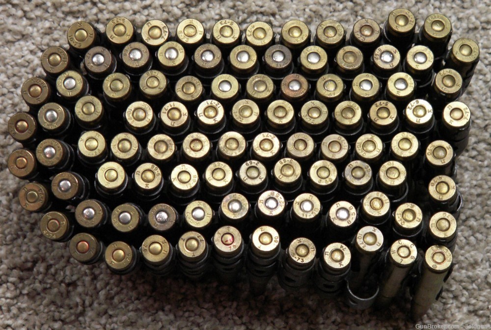 Collector Lot of Israeli 7.62x51 .308 Ammo, Linked, 95 Rds, Different Dates-img-0