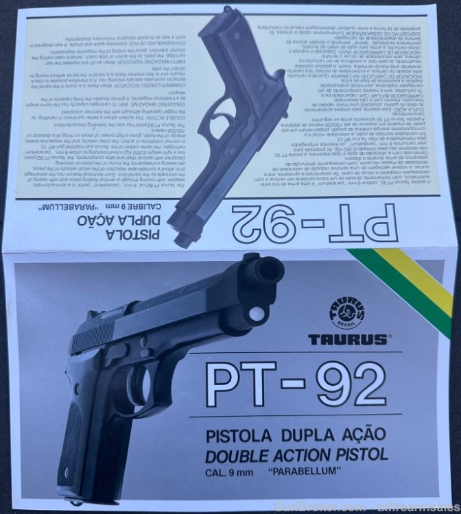 Very Early Taurus PT-92 9mm Pistol, Heal Mag Release Similar to Beretta 92S-img-49