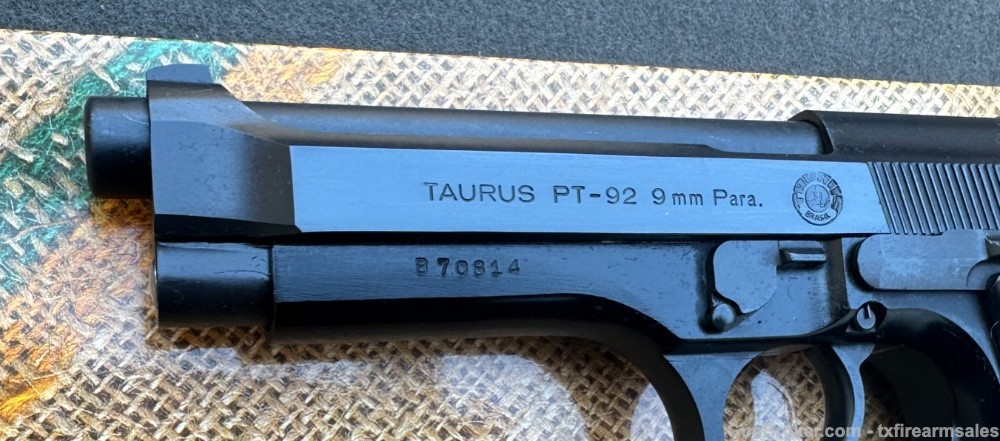 Very Early Taurus PT-92 9mm Pistol, Heal Mag Release Similar to Beretta 92S-img-7
