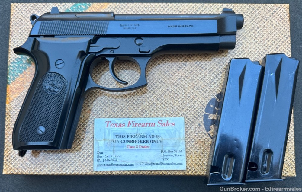 Very Early Taurus PT-92 9mm Pistol, Heal Mag Release Similar to Beretta 92S-img-10