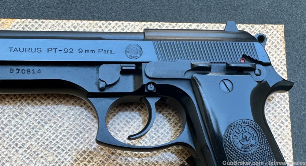 Very Early Taurus PT-92 9mm Pistol, Heal Mag Release Similar to Beretta 92S-img-4
