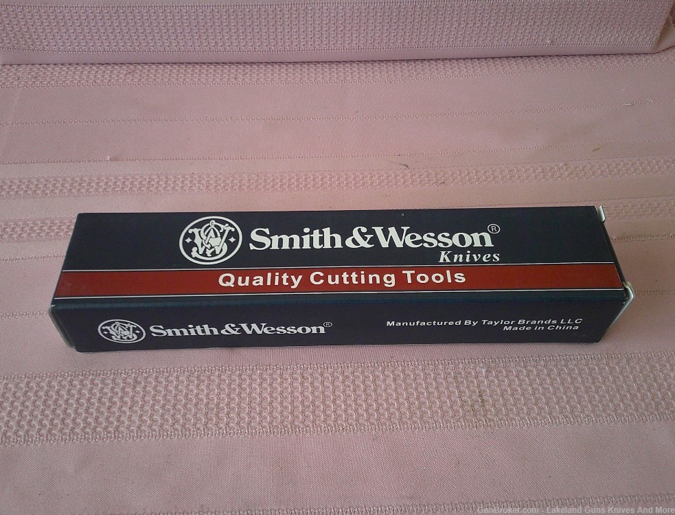 Rare Mint in Box SMITH & WESSON H.R.T. Tanto Boot Knife with Leather Sheath-img-13