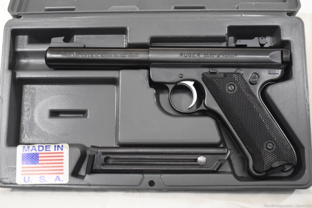 Ruger Mark II .22 LR heavy barrel MK512 in box with two magazines-img-0