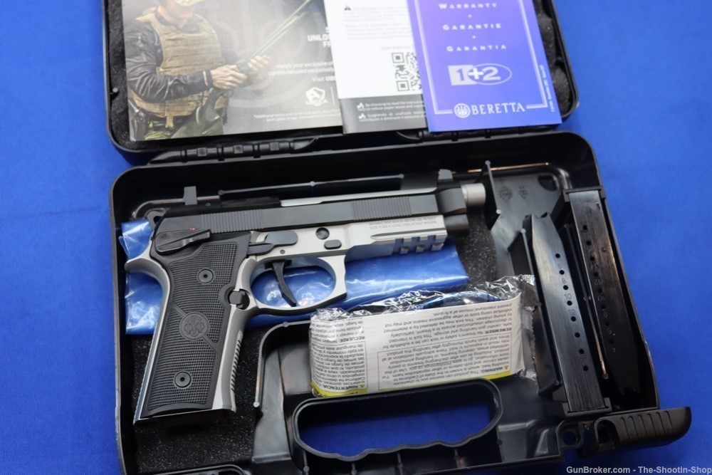 Beretta 92XI Tactical Pistol 2-Tone 9MM 18RD 92 XI SAO Optic Ready THREADED-img-0
